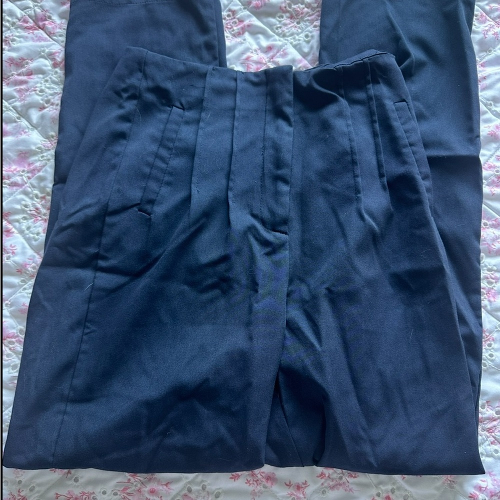 Women Classic Navy Dress Pants